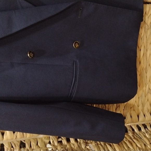 Vintage Pierre Cardin Paris navy wool double breasted blazer - Picture 6 of 12